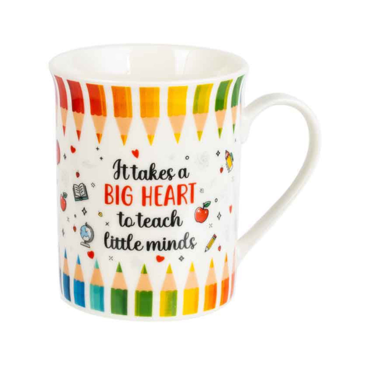 Teacher Mug “It Takes A Big Heart To Teach Little Minds”