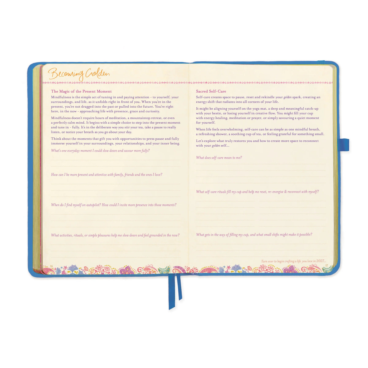 Intrinsic 2027 Diary Planner The Year For New Beginnings - Bahama Blue