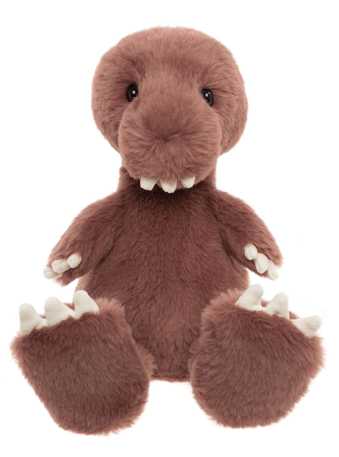 BEAR & ME BY CHARLIE BEARS TUSHY PEG T-REX DAMSON PINK
