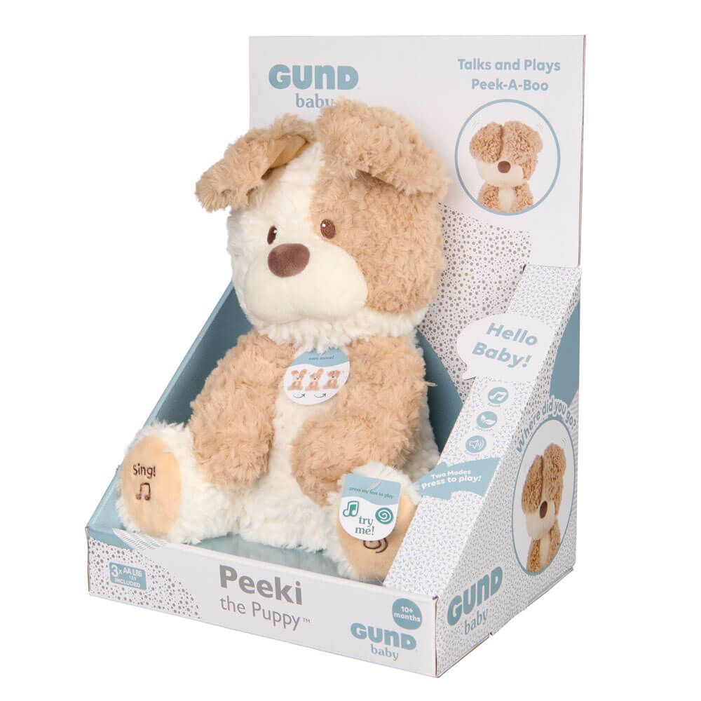 GUND ANIMATED PEEKI THE PUPPY PLUSH