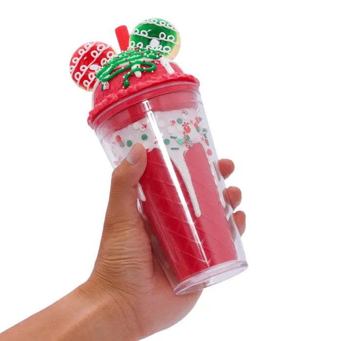 Christmas Sorbet Sipper Cup Donut Red