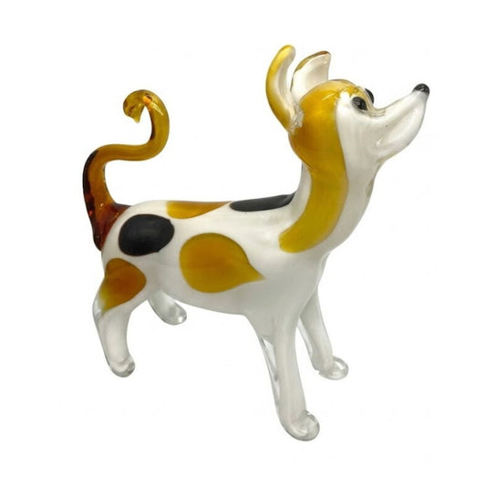 ZIBO ART GLASS DOG BEAGLE