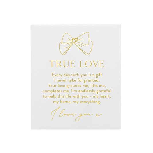 Wedding Verse Plaque "True Love"