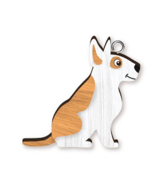 HANDMADE KEYRING BULL TERRIER