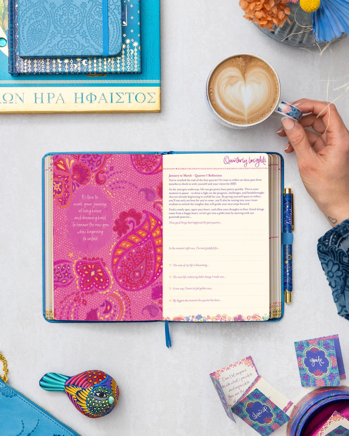 Intrinsic 2027 Diary Planner The Year For New Beginnings - Bahama Blue