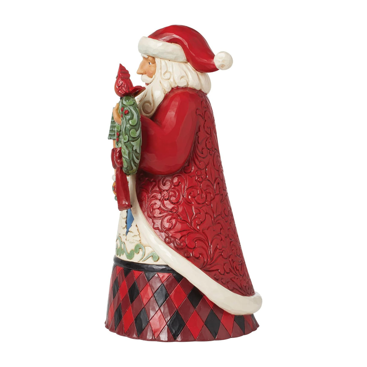 Heartwood Creek By Jim Shore Glen Santa With Bird House Figurine