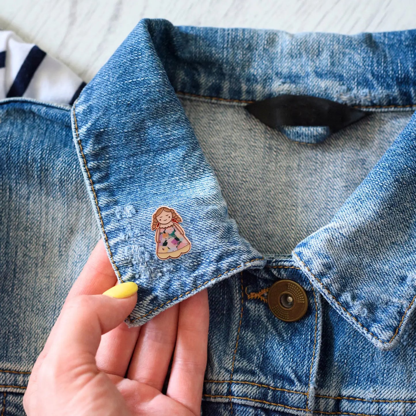 Keepsake Pin Lucky Little Ladies Sisters