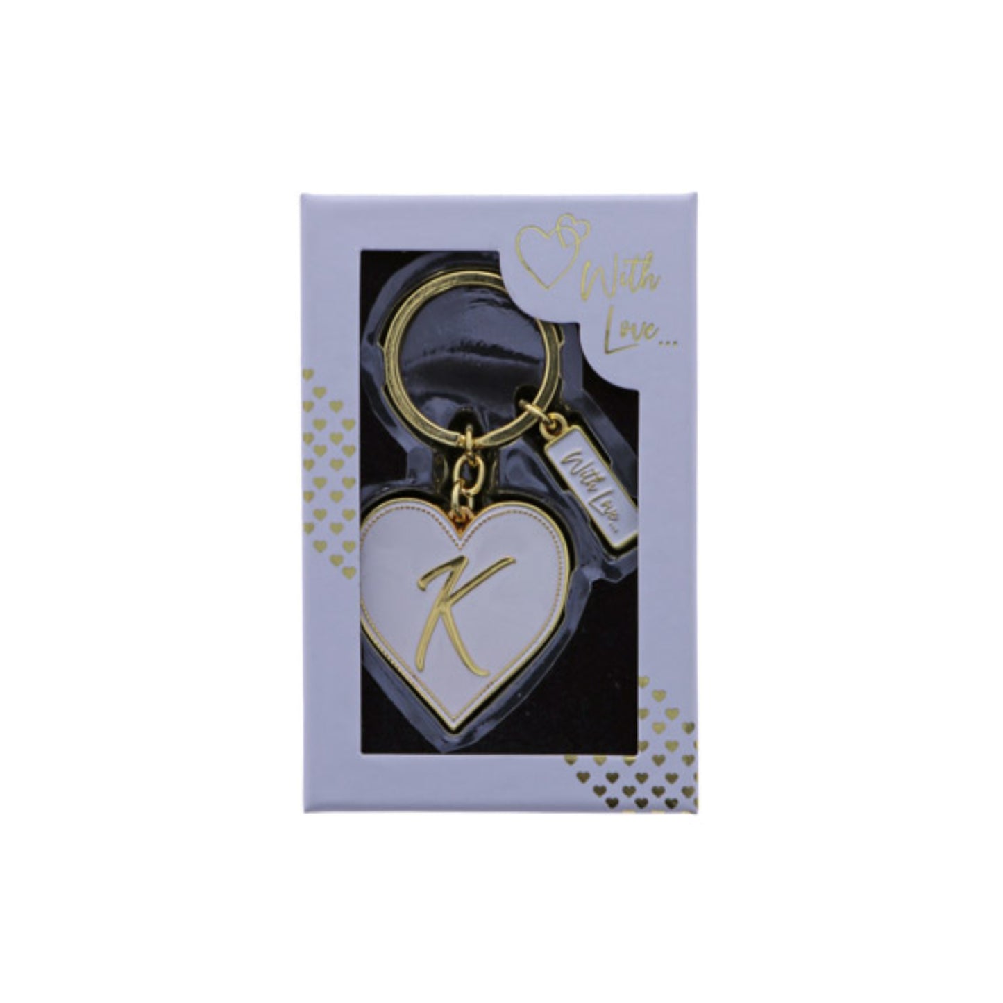 INITIAL KEYRING "K" IN GOLD