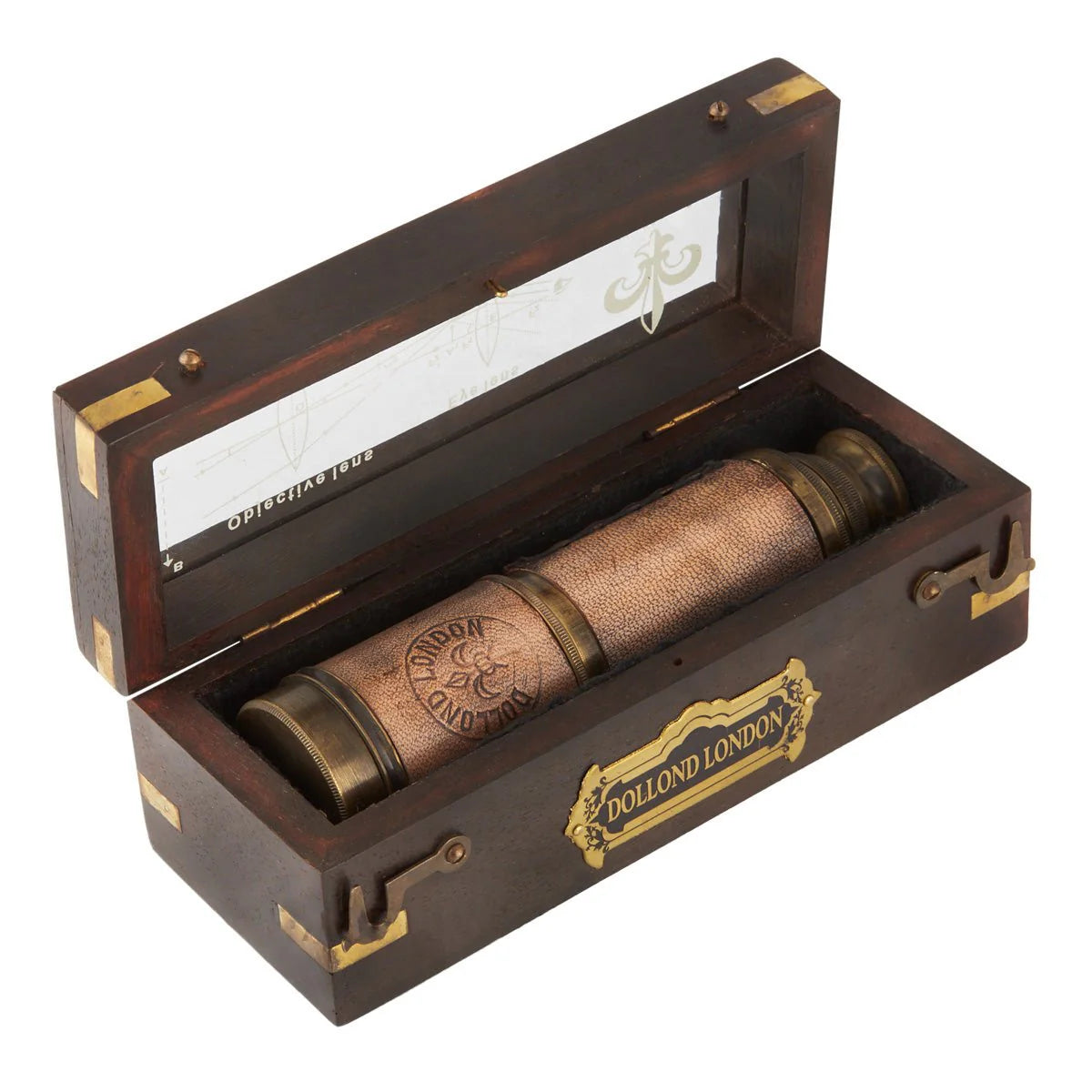 Telescope Dollond London In Wood Box