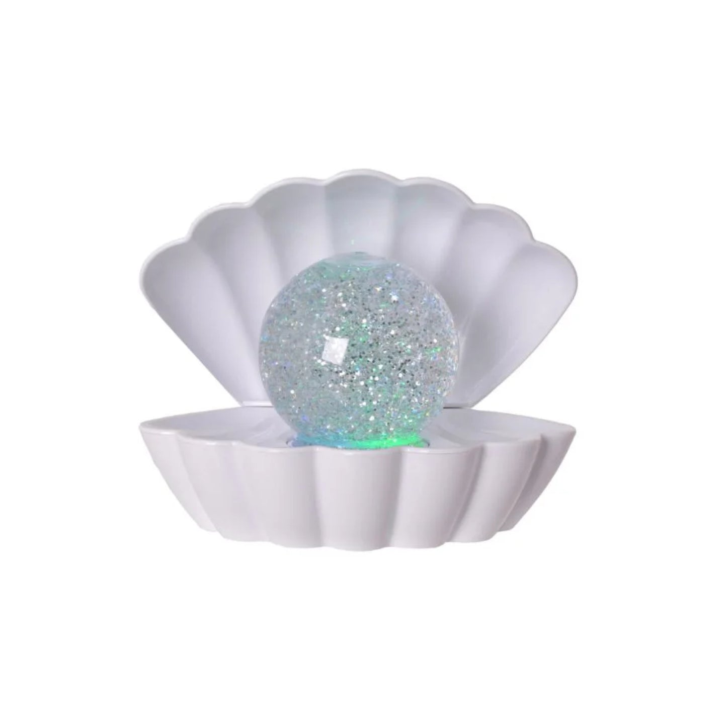 Glitter Lamp Seashell 15cm Colour Changing LED Mood Light