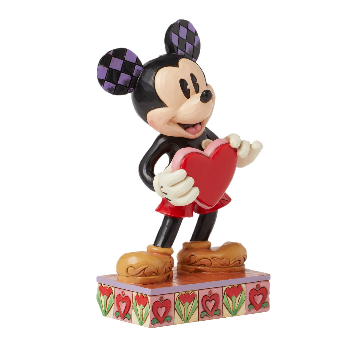 DISNEY TRADITIONS BY JIM SHORE MICKEY WITH PERSONALIZEABLE HEART