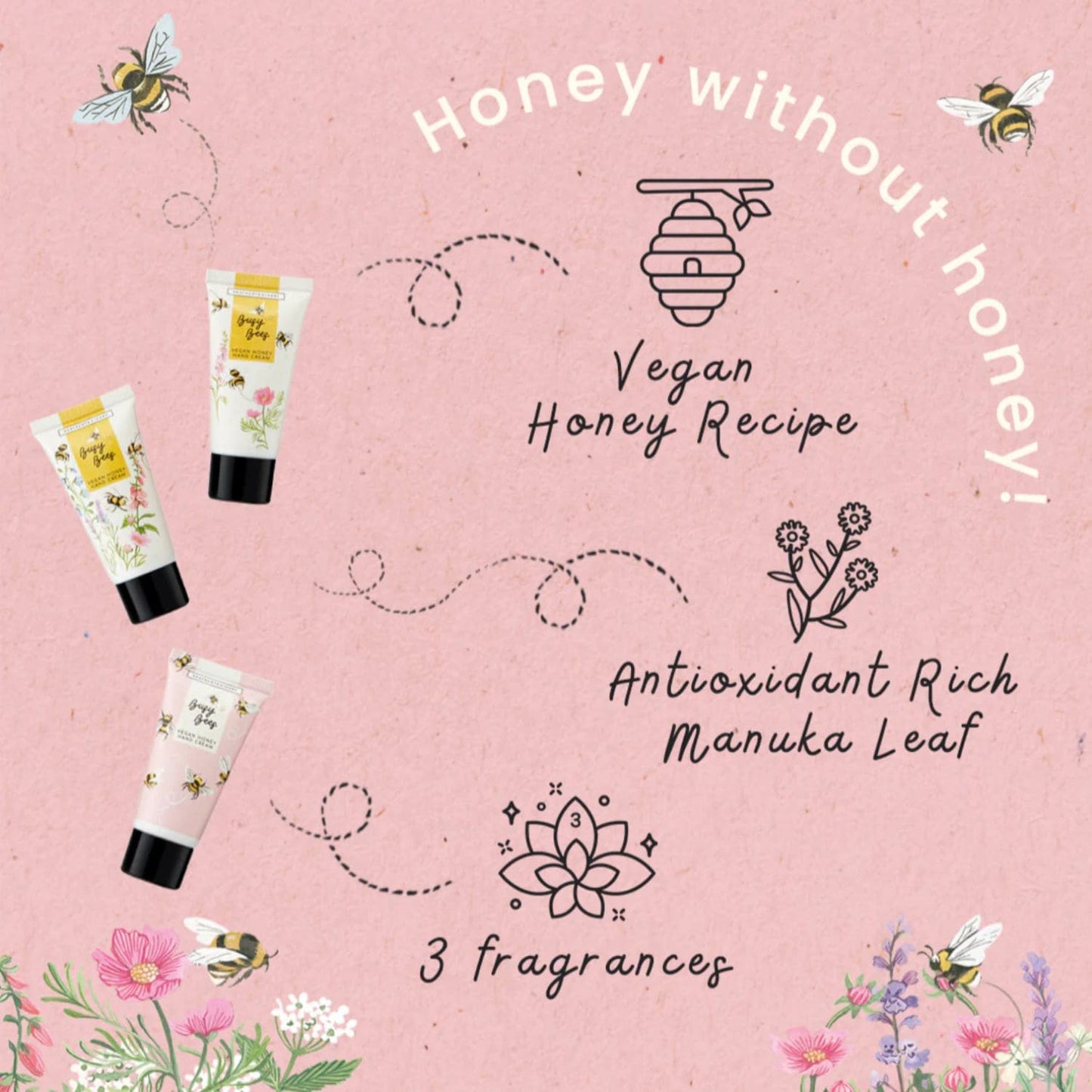Heathcote & Ivory Busy Bees Hand Cream Trio