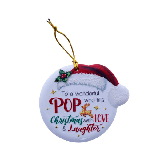 Christmas Sentiment Ceramic Plaque Pop
