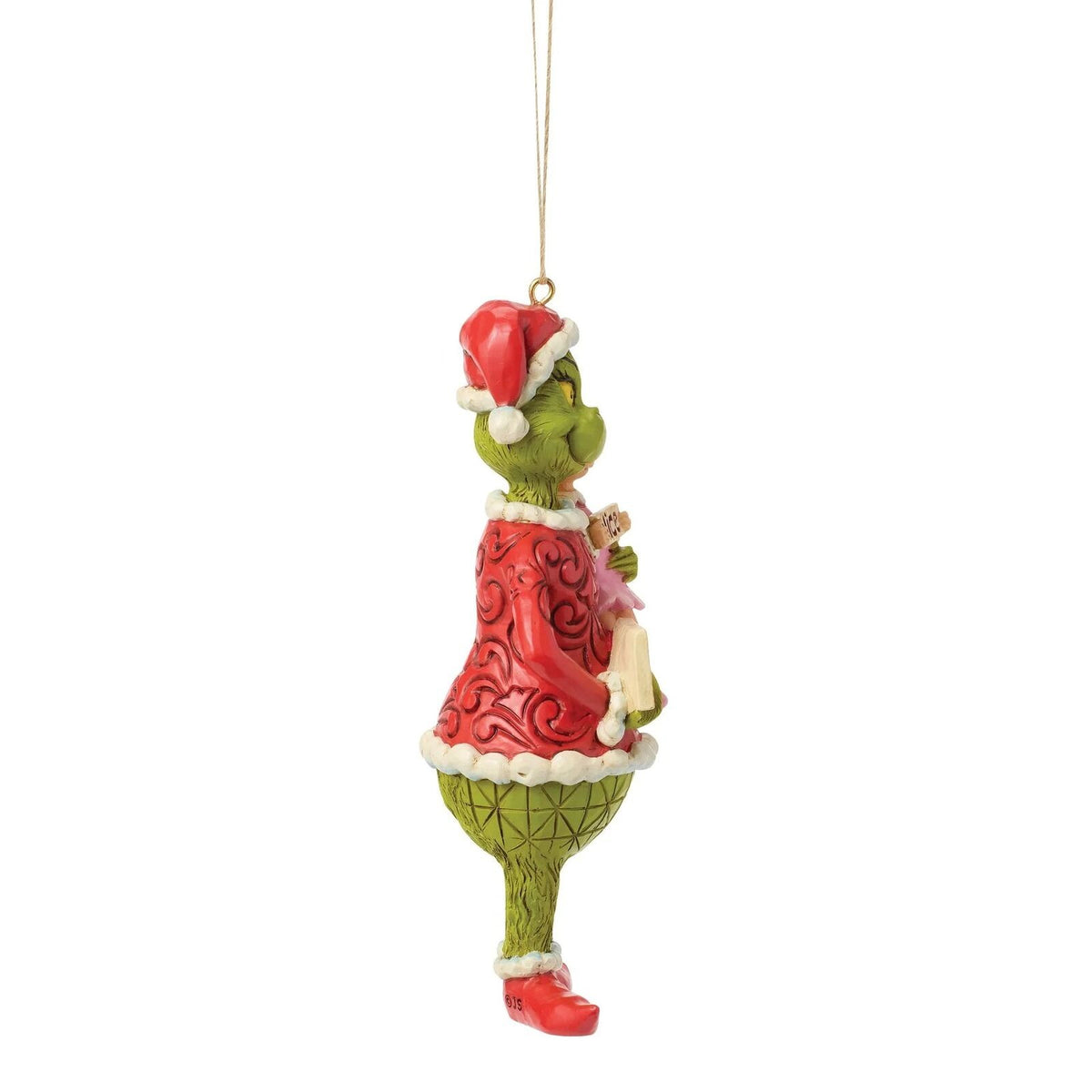 The Grinch By Jim Shore Grinch & Cindy-Lou With Sign Hanging Ornament