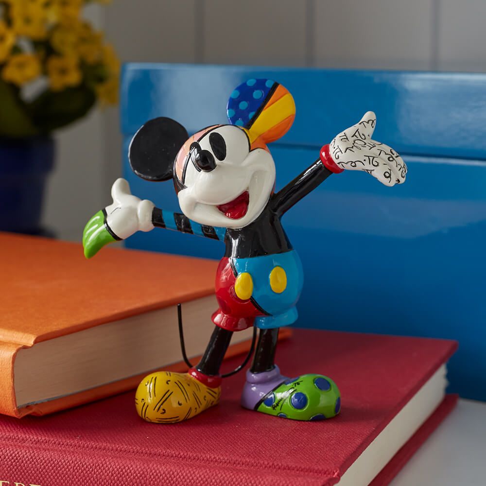 DISNEY BRITTO MICKEY MOUSE ARMS OUT MINI FIGURINE