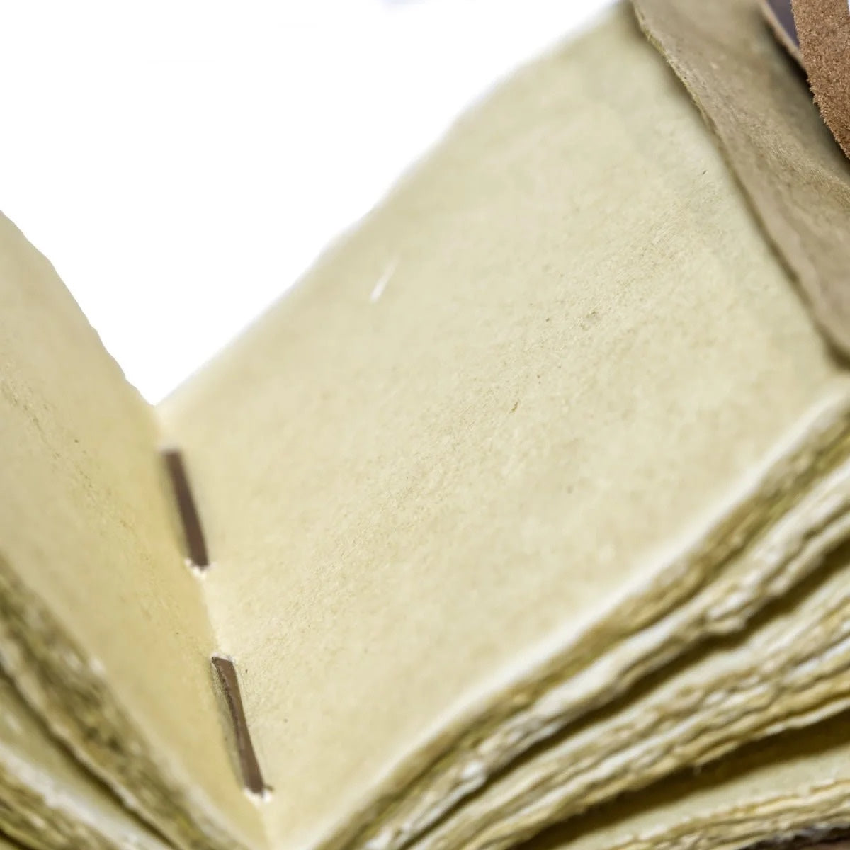 Leather Journal Parchment Style Paper Dark Brown With Key