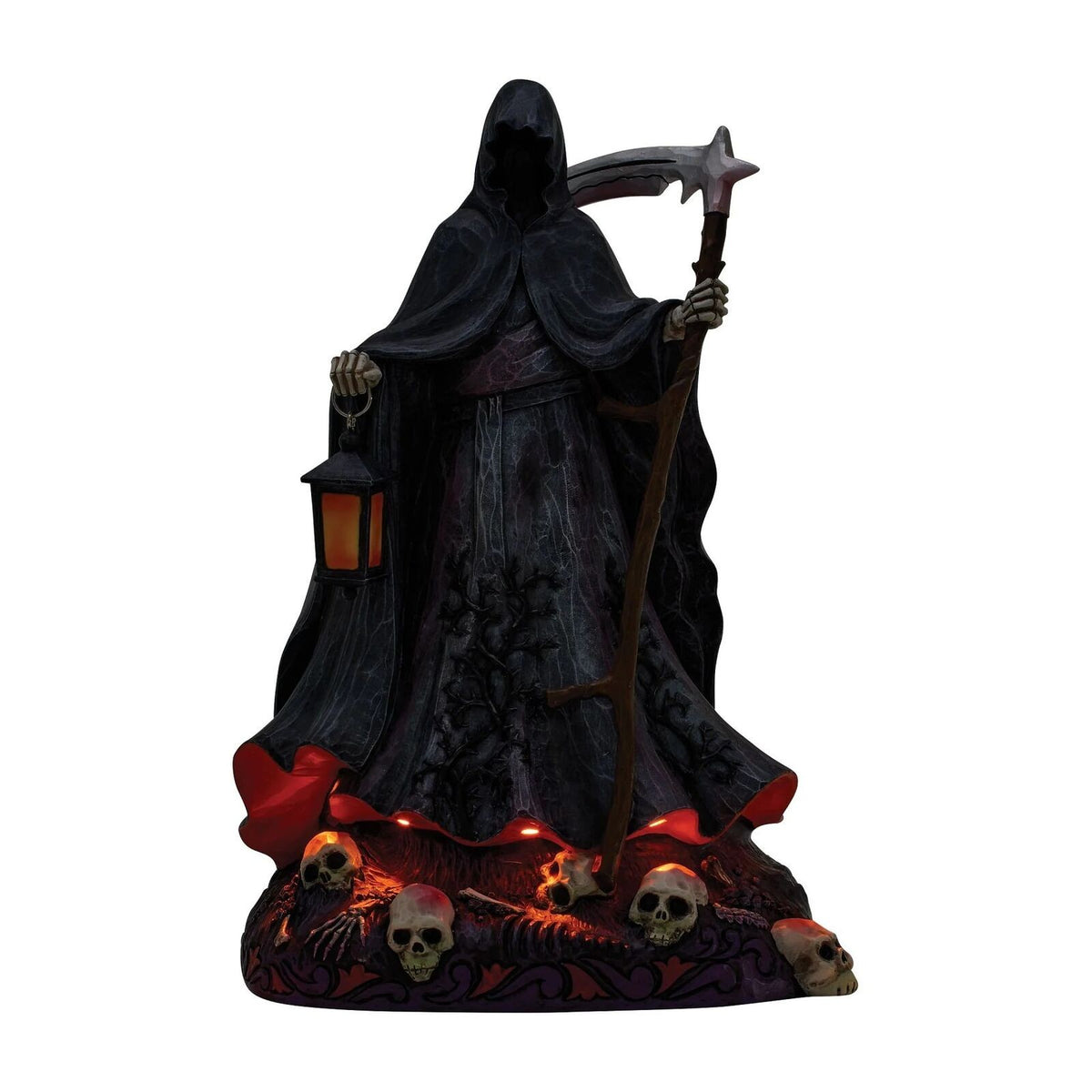 HEARTWOOD CREEK BY JIM SHORE HALLOWEEN GRIM REAPER WITH LED GLOW