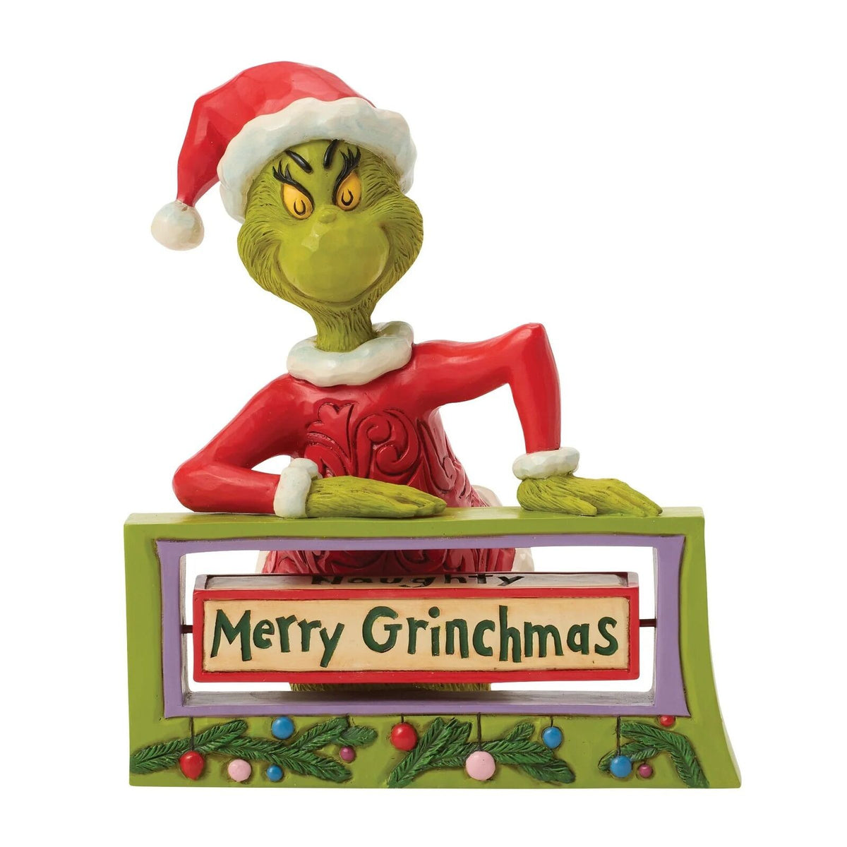 The Grinch By Jim Shore Grinch With Rotating Messages