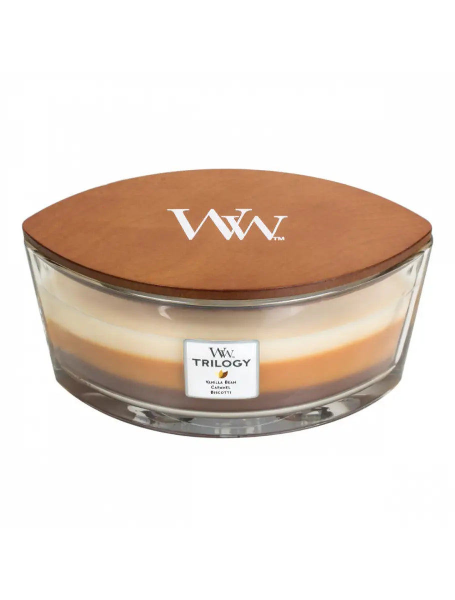 Woodwick Candles Trilogy Ellipse Cafe Sweets