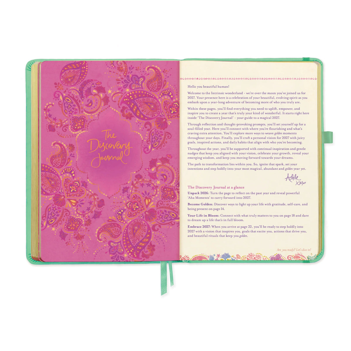 Intrinsic 2027 Diary Planner The Year To Nourish Your Soul - Tahitian Turquoise