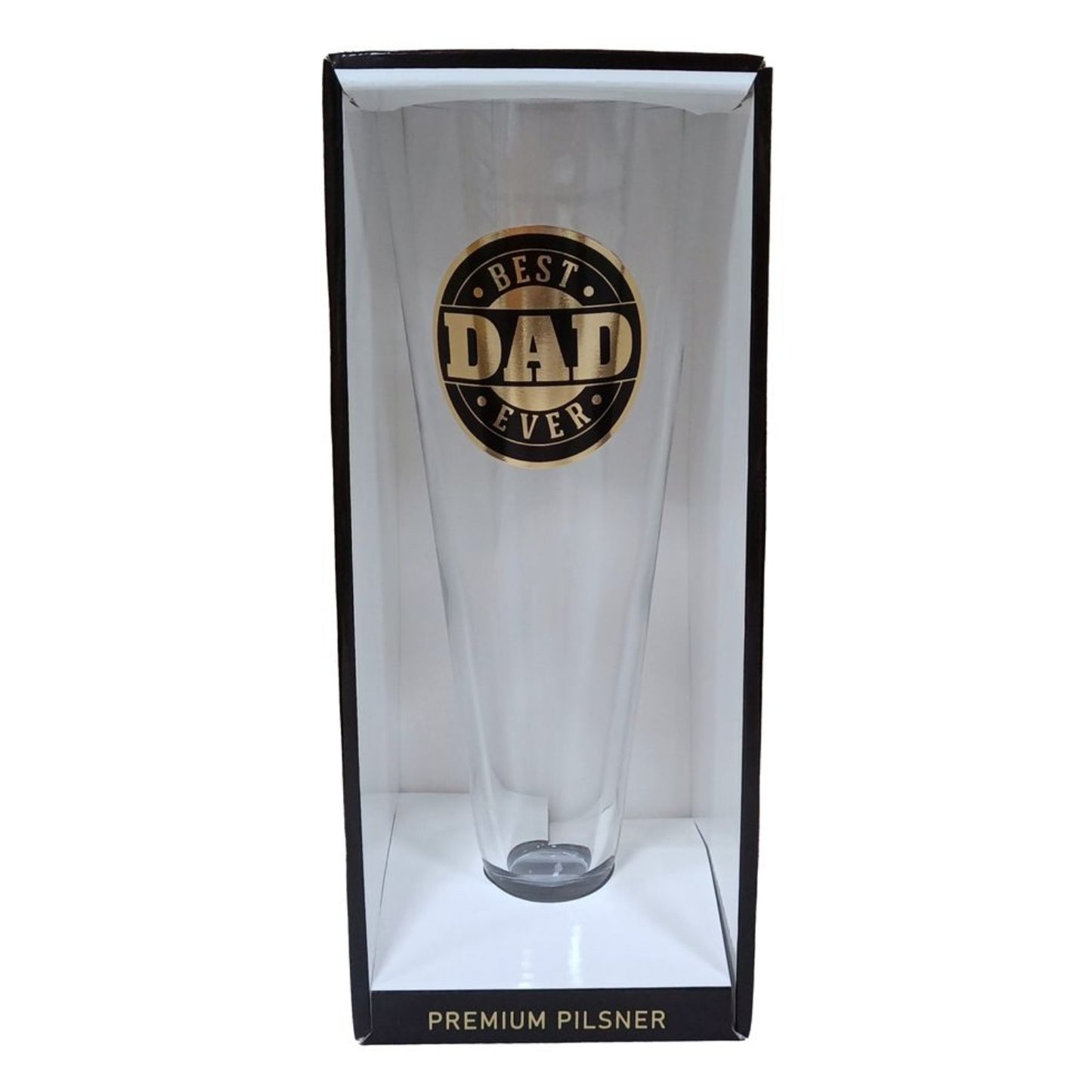 Pilsner Beer Glass Best Dad Ever