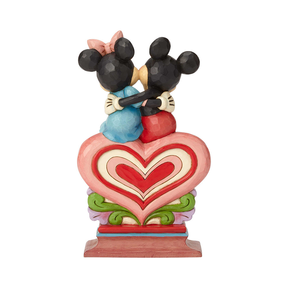 DISNEY TRADITIONS BY JIM SHORE MICKEY & MINNIE ON HEART 22CM