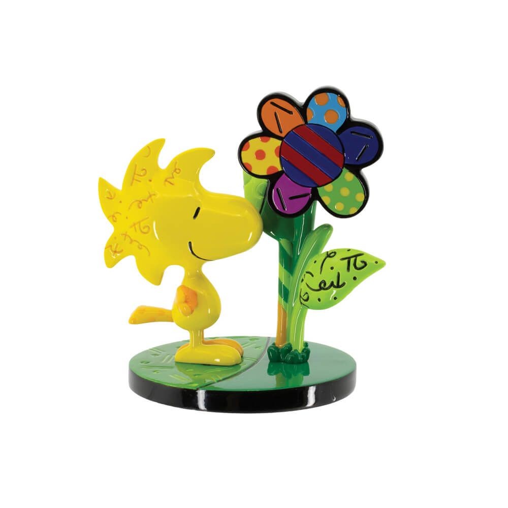 Peanuts By Britto Woodstock Flower Mini Figurine