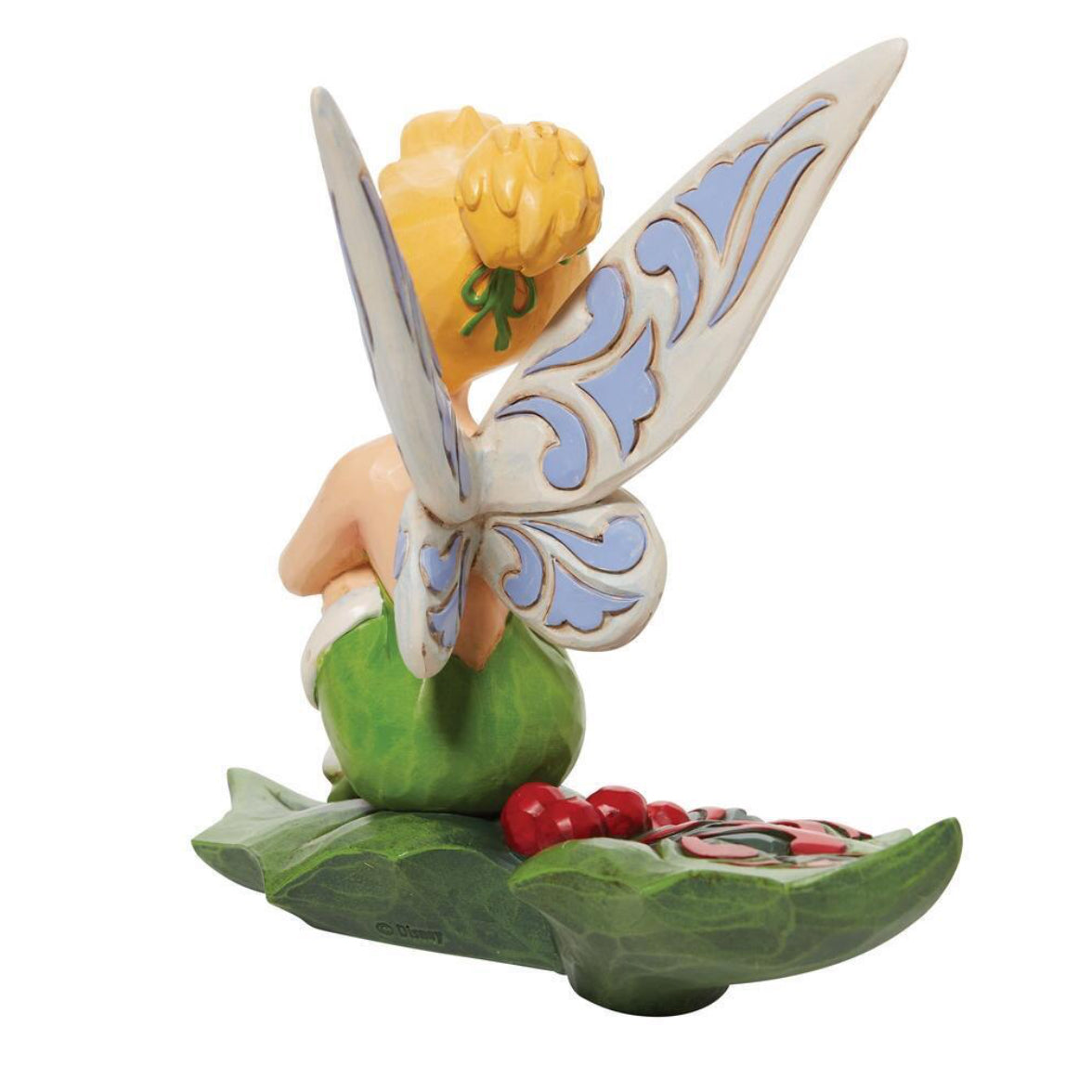 DISNEY TRADITIONS BY JIM SHORE TINKERBELL ON HOLLY 12CM
