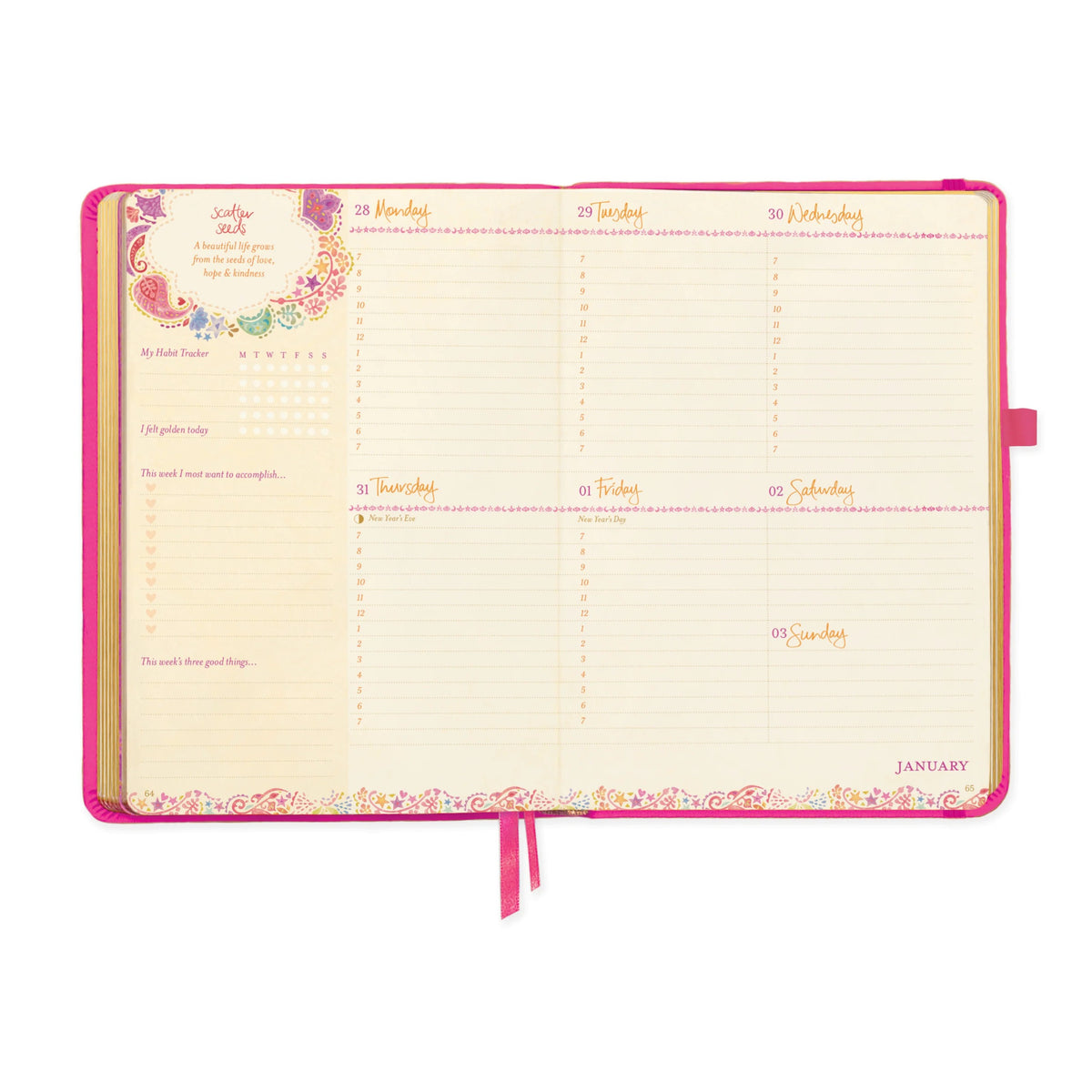 Intrinsic 2027 Diary Planner The Year To Rise Strong - Positively Pink