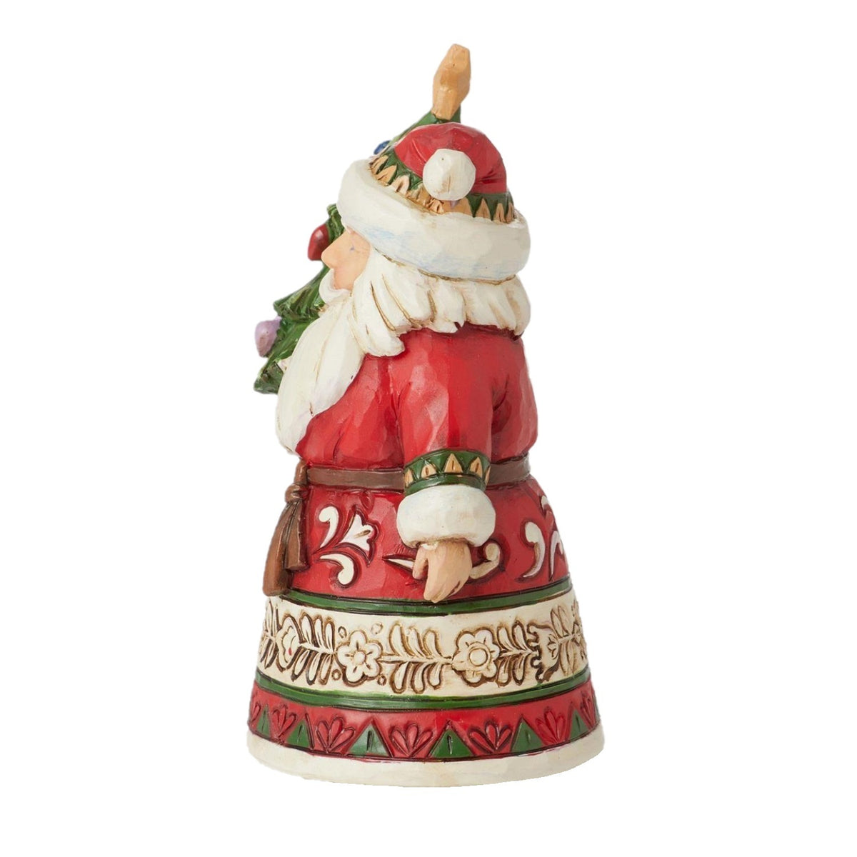 Heartwood Creek By Jim Shore Mini Santa Holding Tree Figurine