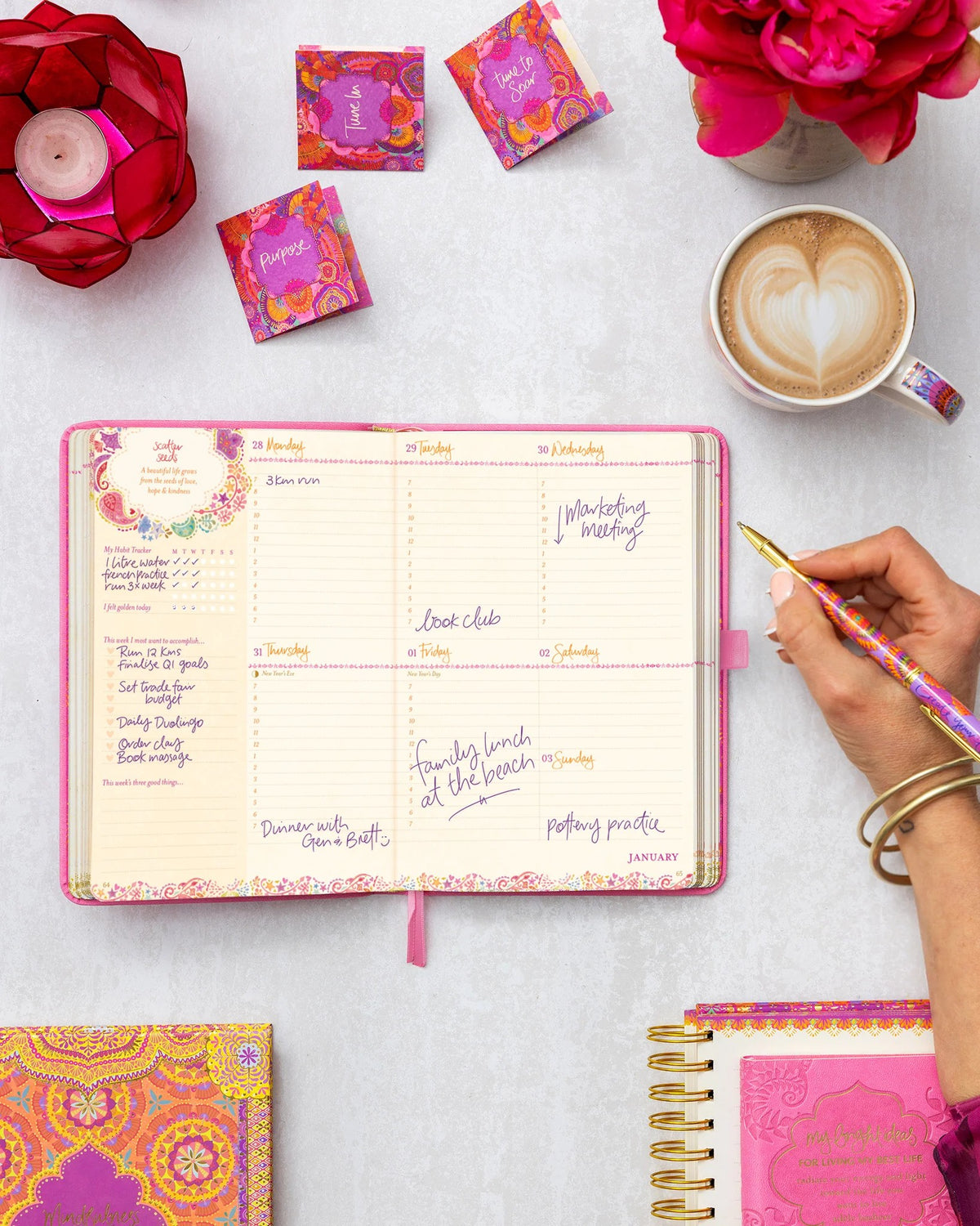 Intrinsic 2027 Diary Planner The Year For You - Rose Quartz Pink