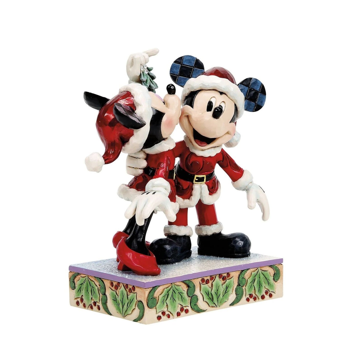 DISNEY TRADITIONS BY JIM SHORE CHRISTMAS MICKEY & MINNIE MISTLETOE