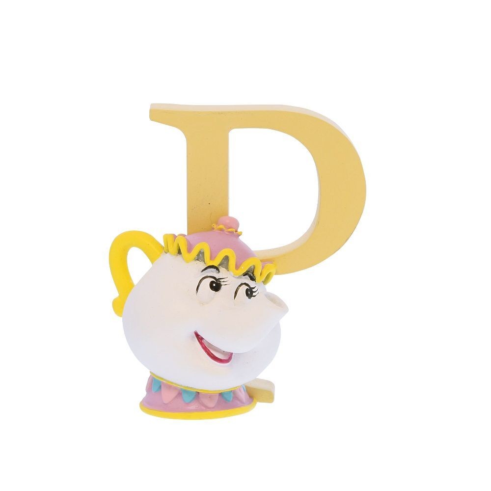 Disney Showcase Letter Figurine Mrs. Potts "P"