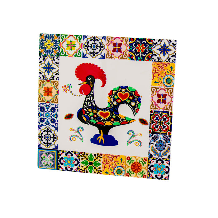 CERAMIC TRIVET BARCELONA INDIGO SQUARE