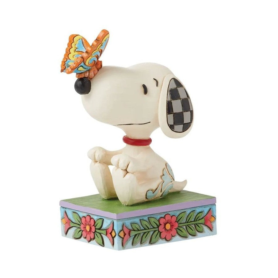 PEANUTS BY JIM SHORE MINI SNOOPY WITH BUTTERFLY