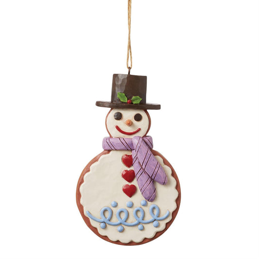 HEARTWOOD CREEK HANGING ORNAMENT SNOWMAN GINGERBREAD