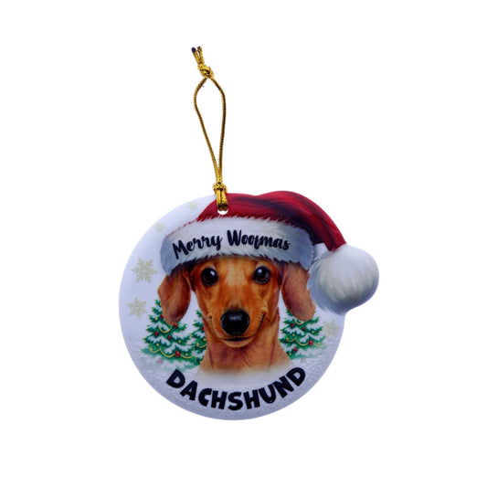 Christmas Sentiment Ceramic Plaque Dog Dachsund