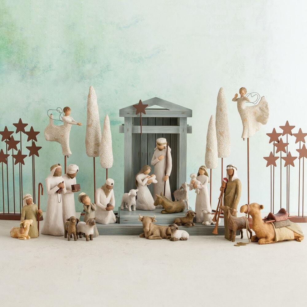 WILLOW TREE NATIVITY - METAL STAR BACKDROP