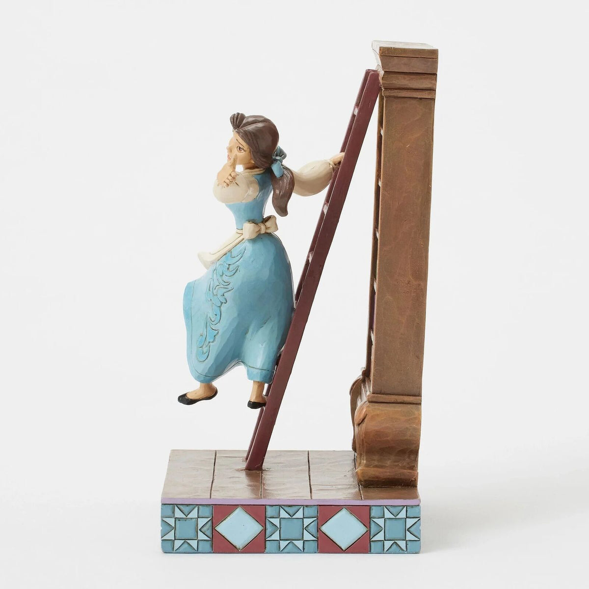DISNEY TRADITIONS BY JIM SHORE BELLE WITH BOOKSHELF
