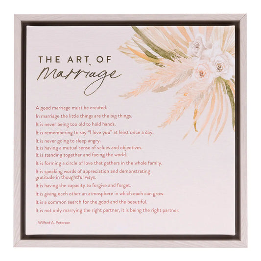 Wedding Framed Canvas The Art Of Marriage