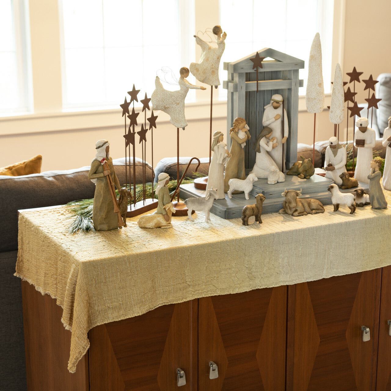 WILLOW TREE NATIVITY - NATIVITY TABLE RUNNER
