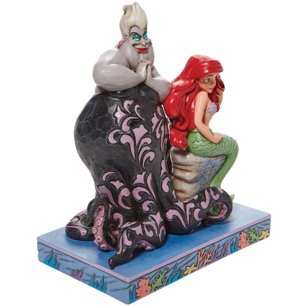 DISNEY TRADITIONS BY JIM SHORE ARIEL & URSULA FIGURINE 24CM