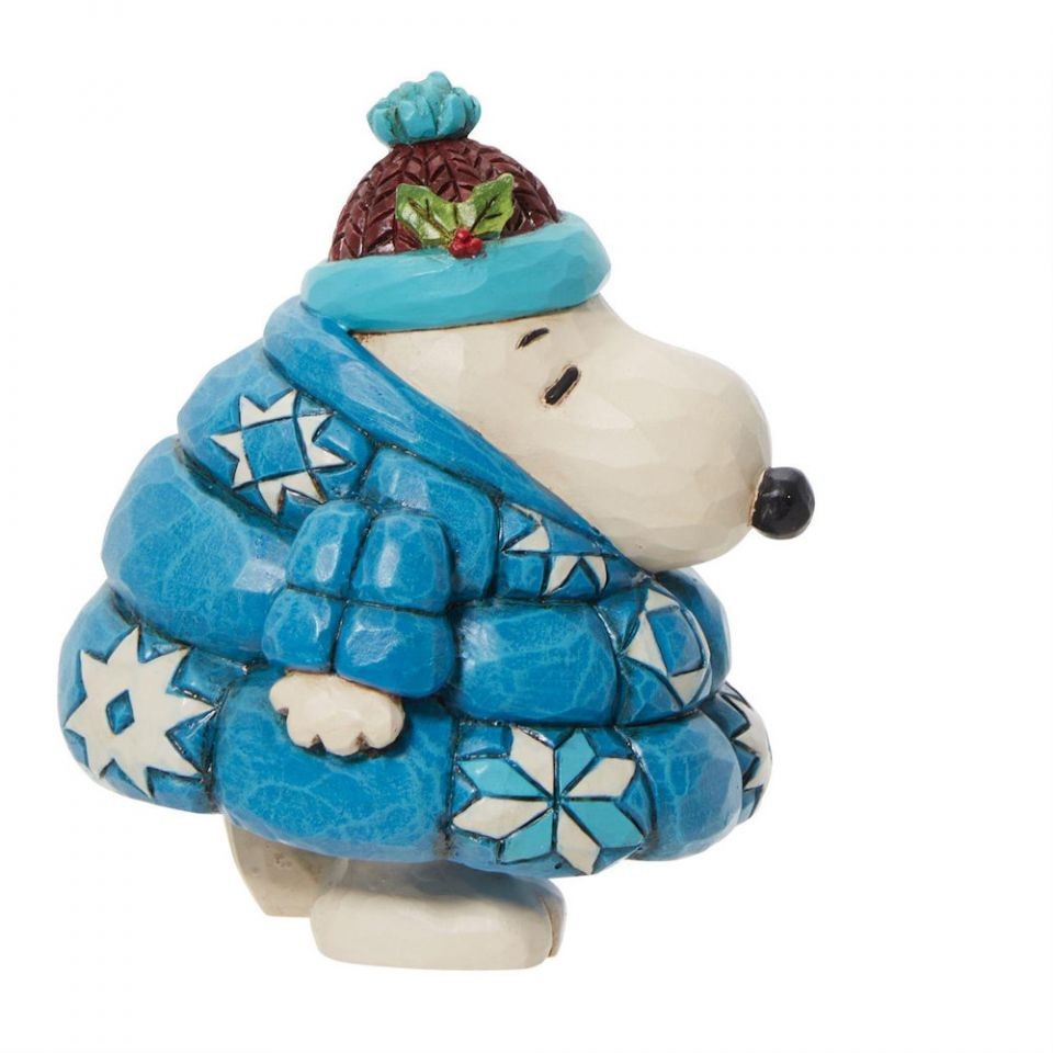 Peanuts By Jim Shore Mini Snoopy Wearing Puffer Jacket