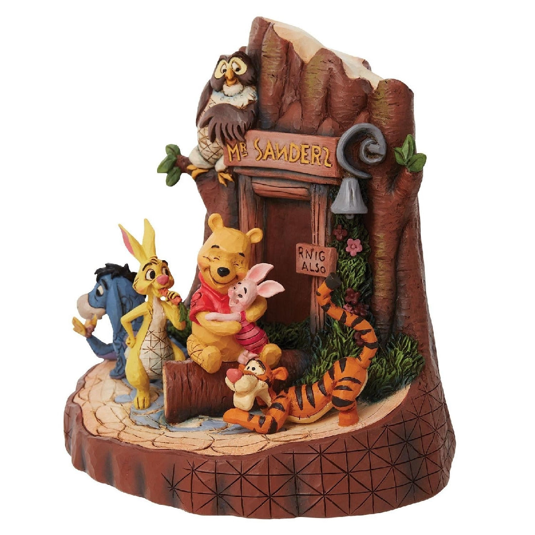 DISNEY TRADITIONS BY JIM SHORE POOH CARVED BY HEART 19CM