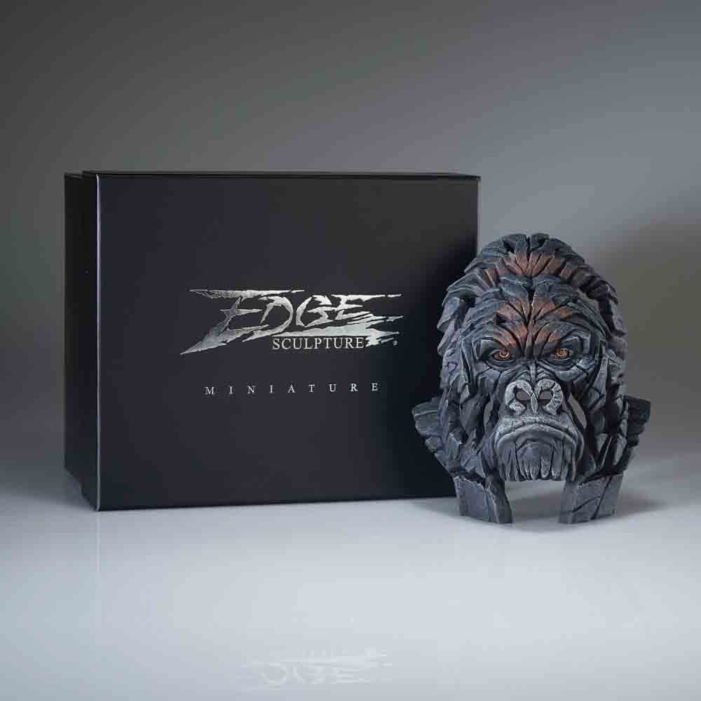EDGE SCULPTURE MINIATURE GORILLA BUST