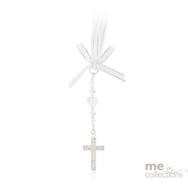 Wedding Charm Diamante Cross With Jewels & Embellishments