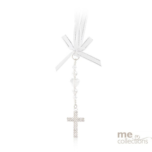 Wedding Charm Diamante Cross With Jewels & Embellishments