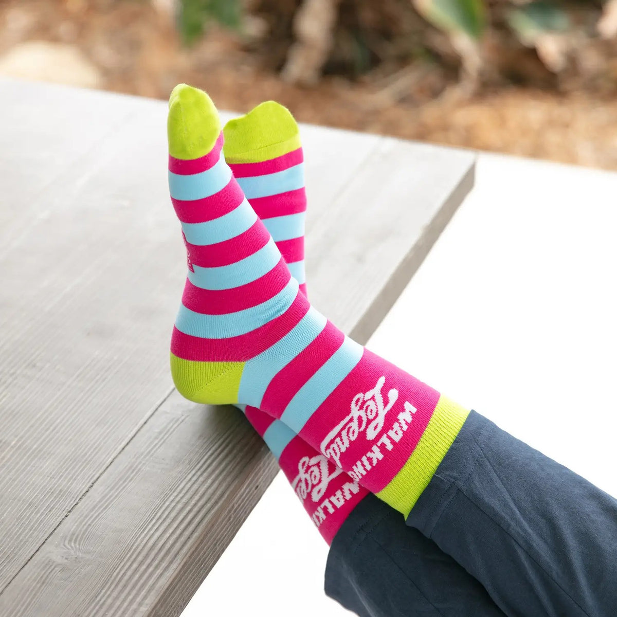 Socks With Sayings "Walking Legend"