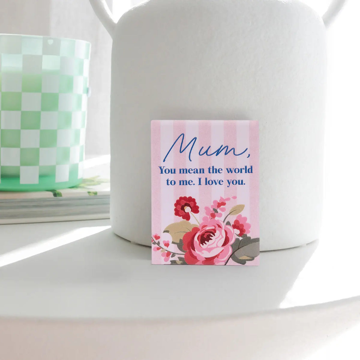 Mother's Day Ceramic Magnet I Love You