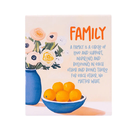 Ceramic Verse Plaque Billie Family